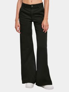 stylische Urban Classics Damen Jeans Stretch Reißverschluss Taschen mit Baumwolle Schwarz