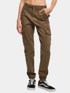Casual Urban Classics women's jeans, stretch, zip pockets, cotton, khaki