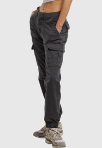 Stylish URBAN CLASSICS women's jeans with stretch pockets, 320 g/m², cotton, grey