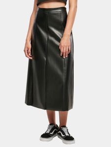 Vestido de mujer de la marca Fashionable Urban Classics, tejido elástico con cremallera, 360 g/m², negro.