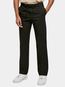Stylish Urban Classics men's jeans, straight fit, stretch, drawstring, cotton, black