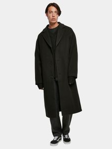 Stylish URBAN CLASSICS men's jacket with pockets, lined, 420 g/m², black