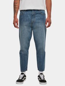 Pantalones vaqueros Urban Classics cómodos para hombre con bolsillos con cremallera, algodón de 370 g/m², color azul.