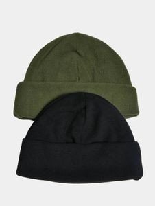 Cappellino unisex Modern Urban Classics con cappuccio, in pile, nero/verde