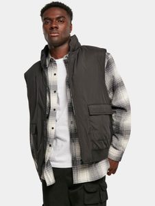 Giacca da uomo Modern Urban Classics con cerniera, tasche, 78 g/m², nera