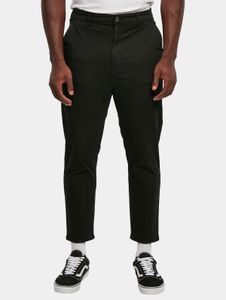 Modern URBAN CLASSICS Men's Stretch Jeans with Zipper Pockets, Cotton, Black
