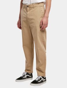 Jeans da uomo Casual Urban Classics, elasticizzati, con tasche con zip, in cotone, beige