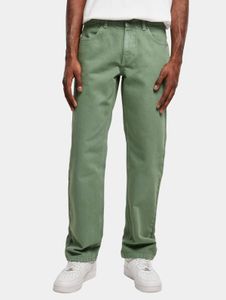 Comfortable Urban Classics men's jeans with cotton, green
