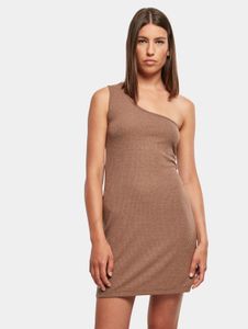 stilvolles Urban Classics Damen Kleid Stretch Slim Fit 235 g/m² Khaki
