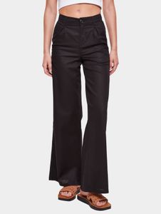 Comfortable Urban Classics women's jeans with zipper pockets, 180 g/m², black