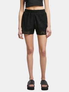 Casual Urban Classics women's shorts with drawstring, lined, 220 g/m² cotton, black