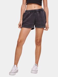Casual Urban Classics women's shorts with drawstring and pockets, 360 g/m² cotton, black