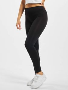 Versatile URBAN CLASSICS women's stretch trousers with chain detail, black