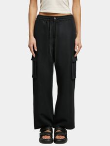 Comfortable Urban Classics women's jeans, straight fit, pockets, 188 g/m², black