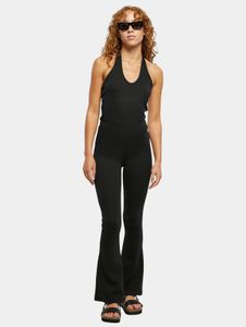 Lightweight Urban Classics women's dress, stretch slim fit, 270 g/m², cotton, black