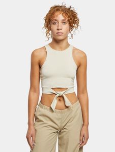 T-shirt da donna Modern Urban Classics, elasticizzata, vestibilità slim, 180 g/m², cotone, beige