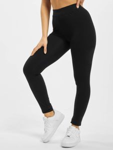 Comodi pantaloni elasticizzati da donna Urban Classics, 180 g/m² in cotone, neri