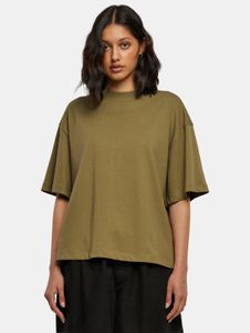 T-shirt sportiva da donna Urban Classics, oversize, 240 g/m², cotone, verde oliva