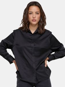 Versatile Urban Classics women's polo shirt, stretch, 95 g/m², black