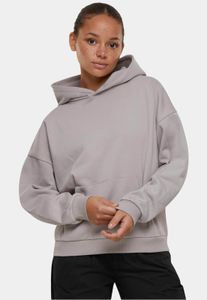 Casual Urban Classics women's sweatshirt with ribbed cuffs and hood, 300 g/m² cotton, grey