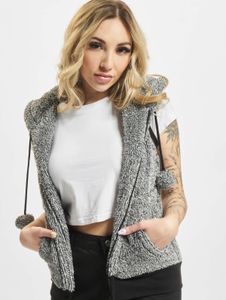 lässige Urban Classics Damen Jacke Taschen Kapuze 280 g/m² Grau