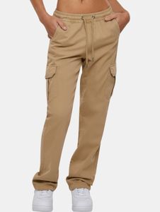 bequeme Urban Classics Damen Jeans Stretch Taschen 320 g/m² mit Baumwolle Beige