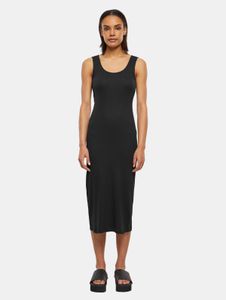 Vestido de mujer de la marca Fashionable Urban Classics, tejido elástico de 180 g/m² con algodón, color negro.