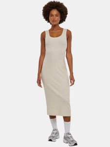 Lightweight Urban Classics women's dress, stretch fabric 180 g/m², cotton, ecru-white