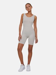 Lightweight Urban Classics women's dress, stretch fabric 180 g/m², cotton, grey