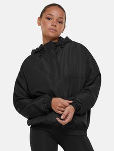 Soft Urban Classics women's pullover with pockets and hood, 83 g/m², black