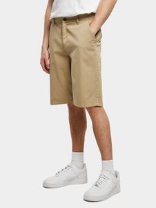 Pantaloncini da uomo Urban Classics leggeri con cerniera, 320 g/m² di cotone, beige
