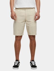 Pantaloncini da uomo casual Urban Classics con cerniera, 180 g/m², beige
