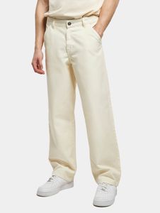 Casual Urban Classics men's jeans with zip pockets, 350 g/m² cotton, ecru-white