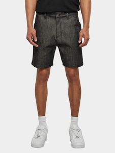 Pantaloncini da uomo Summer Urban Classics con tasche, in cotone trapuntato, neri
