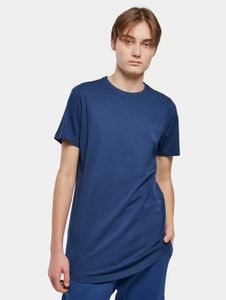 sporty Urban Classics men's T-shirt, oversize, 140 g/m², cotton, blue