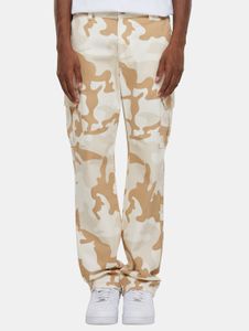 Modern URBAN CLASSICS men's jeans, straight fit, drawstring, pockets, cotton, camouflage
