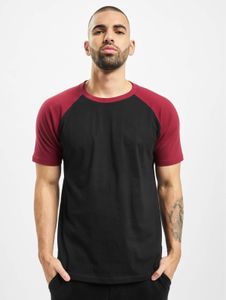 T-shirt da uomo Modern Urban Classics, 140 g/m², cotone, nero/rosso