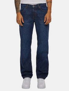 Jean homme URBAN CLASSICS coupe droite à capuche en coton bleu