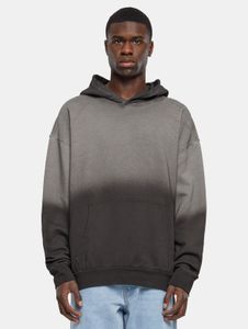 Sudadera con capucha para hombre Modern URBAN CLASSICS con puños acanalados, algodón de 300 g/m², color negro.