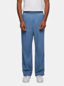 Pantalones vaqueros cómodos para hombre de Urban Classics, corte recto, oversize, 140 g/m², algodón, azul.