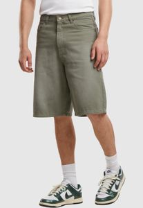 Pantaloncini da uomo Urban Classics leggeri, in denim con cotone, verdi