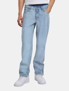 Stylish URBAN CLASSICS men's jeans, straight fit, cotton, blue