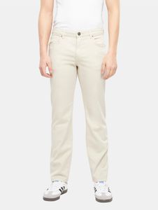 Jeans casual da uomo URBAN CLASSICS con tasche elasticizzate, 270 g/m², cotone, beige