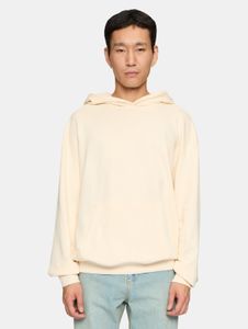 Felpa con cappuccio da uomo Urban Classics, casual, con polsini e cappuccio a coste, 280 g/m² di cotone, ecru-bianco