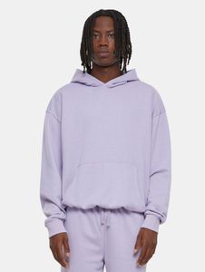 Comoda felpa con cappuccio da uomo URBAN CLASSICS con polsini e cappuccio a coste, 280 g/m² di cotone, viola