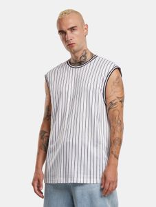 sporty Urban Classics men's T-shirt mesh 130 g/m² white/black