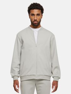 Modern URBAN CLASSICS men's jacket, stretch, zip-up, ribbed cuffs with cotton, grey