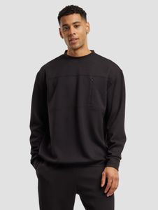 Comfortable Urban Classics men's sweatshirt, stretch, zip-up, ribbed cuffs, black