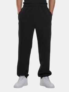 Pantalones casuales para hombre URBAN CLASSICS con bolsillos, algodón de 330 g/m², color negro.