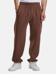 Pantalones casuales para hombre URBAN CLASSICS con bolsillos, algodón de 330 g/m², color marrón.